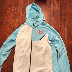 Mens Kevin Durant Blue Full Zip Jacket Therma Fit